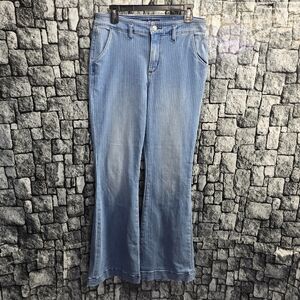 Miss Me Light Blue Flare Jeans. High Rise. 30 X 34